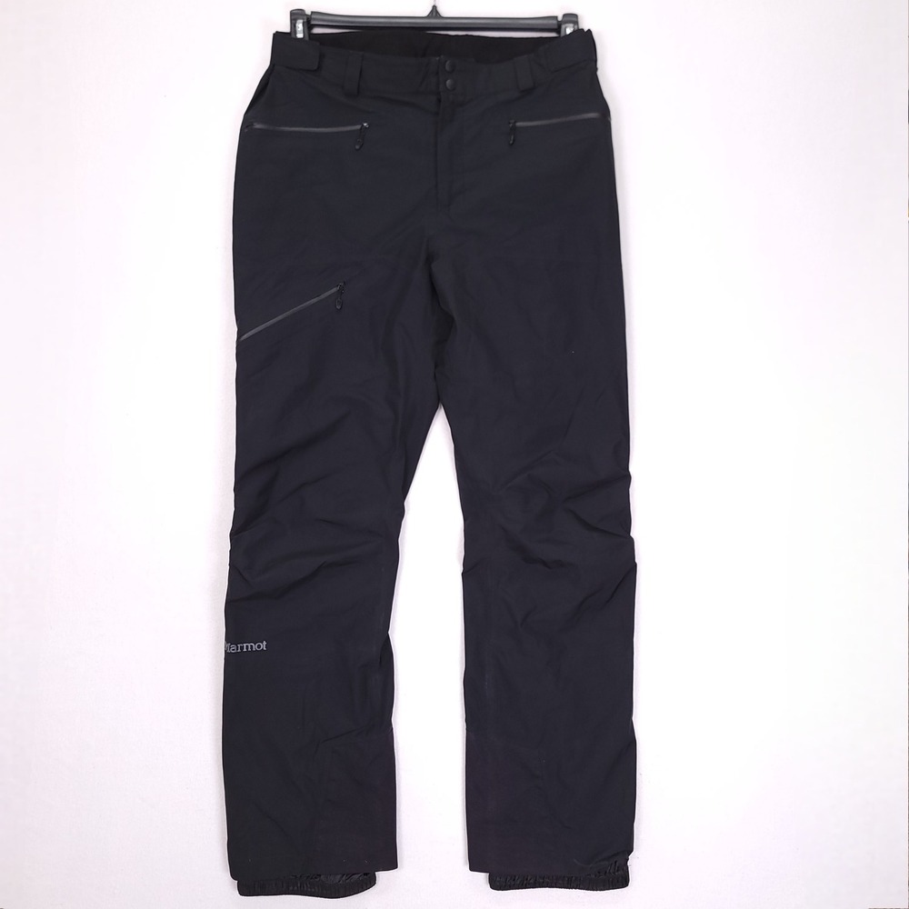 Marmot Mens Gore-Tex Ski Pants Black Waterproof Snowboard Trousers XL TG 0304